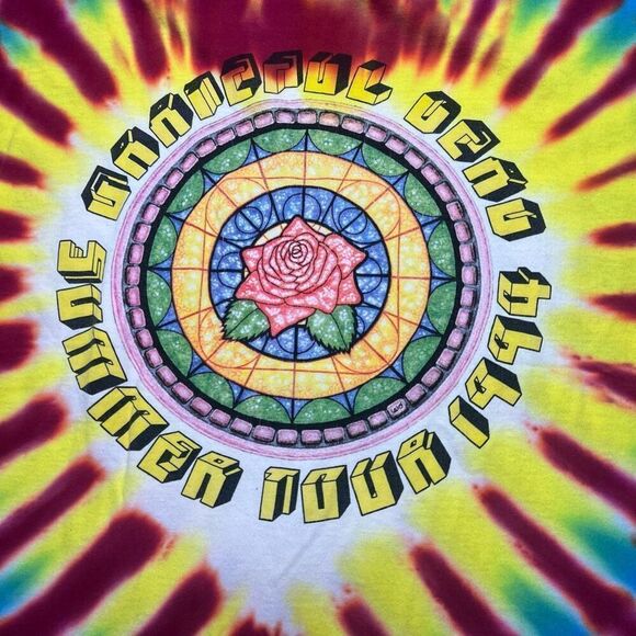 Vintage 90s Grateful Dead Tie Dye Tour Shirt 1994 Single Stitch XL - Picture 8 of 8